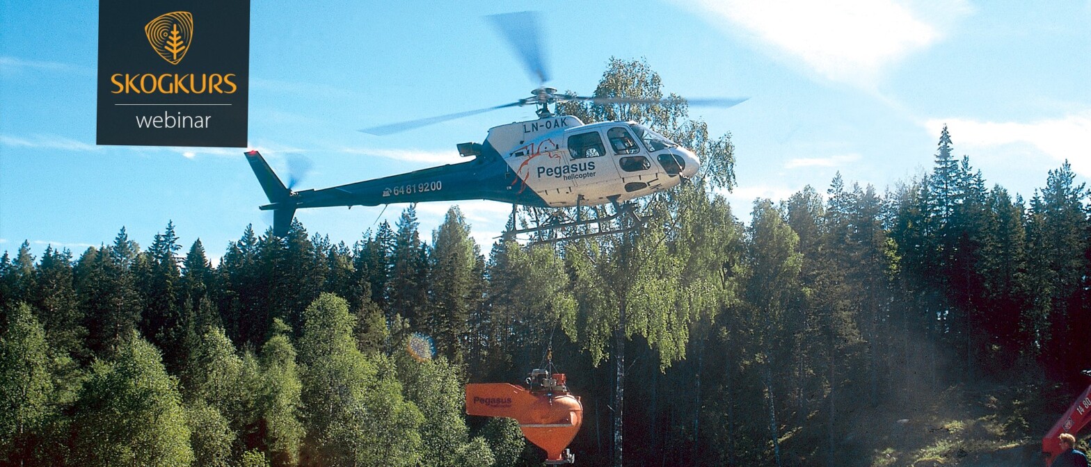 Helikopter klar til gjødsling