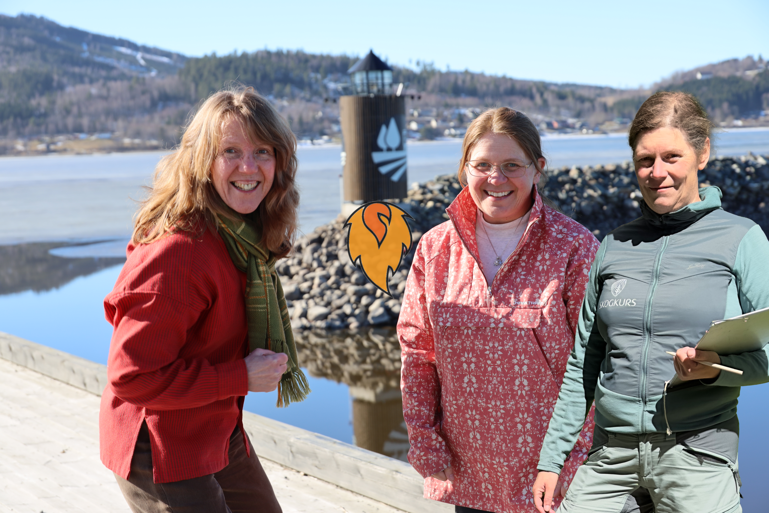 Tre damer i&nbsp;rakettfart